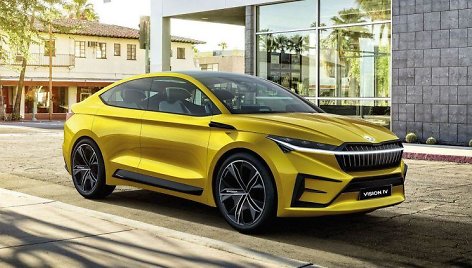 Škoda „Vision iV“ pavirto „Enyaq“.