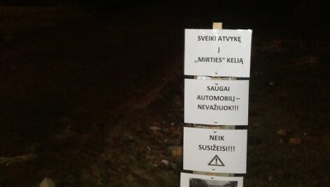&Scaron;maik&scaron;tūs perspėjimai &ndash; Domeikavos gyventojų kova prie&scaron; duobes