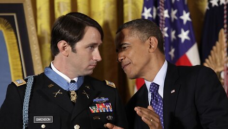 Williamas Swensonas ir JAV prezidentas Barackas Obama