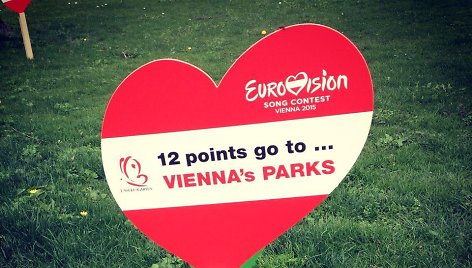 Eurovizijos dvasia jaučiama ir Vienos parkuose