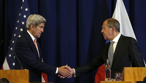 Johnas Kerry ir Sergejus Lavrovas