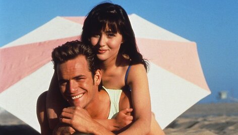 Shannen Doherty ir Luke'as Perry seriale &bdquo;Beverli Hilsas, 90210&ldquo;