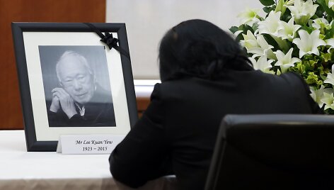 Atsisveikinimas su Singapūro pirmuoju premjeru Lee Kuan Yew