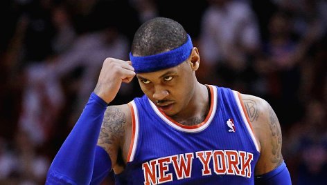 „Knicks“ lyderis Carmelo Anthony