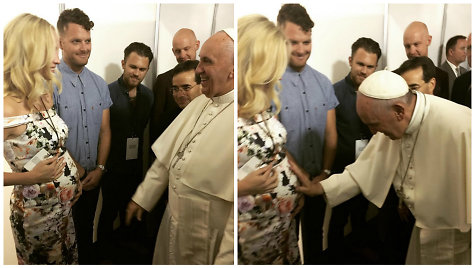 Candice Accolos susitikimas su popiežiumi Pranciškumi
