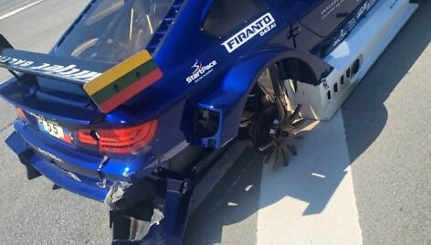 &bdquo;Mitjet&ldquo; bolidas po avarijos