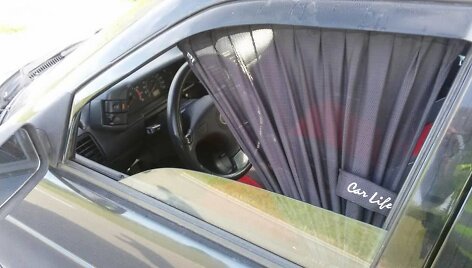 Ukrainiečio taksi automobilio vairuotojo darbo vieta