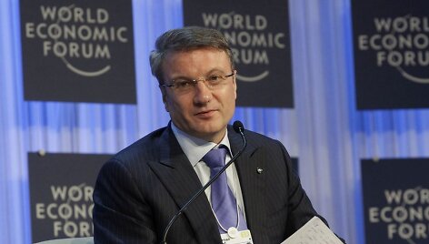 Rusijos banko &bdquo;Sberbank&ldquo; vadovas Germanas Grefas
