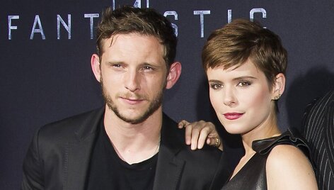&bdquo;Fantasti&scaron;kojo ketverto&ldquo; aktoriai Jamie Bellas ir Kate Mara