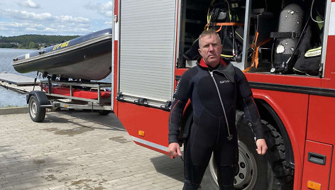 Kauno priešgaisrinės gelbėjimo valdybos 5-osios komandos pamainos vadas Artūras Petrovas