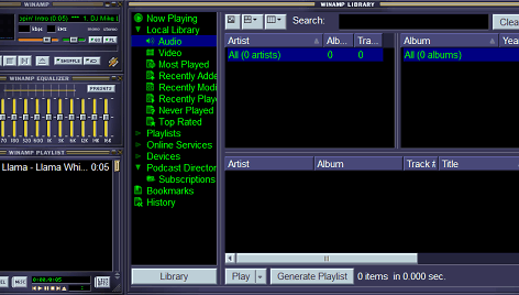 Uždaromas „Winamp“ grotuvas