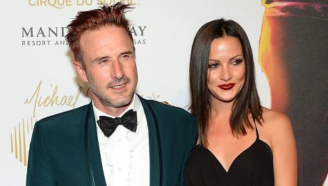 Davidas Arquette'as su savo mergina Christina McLarty