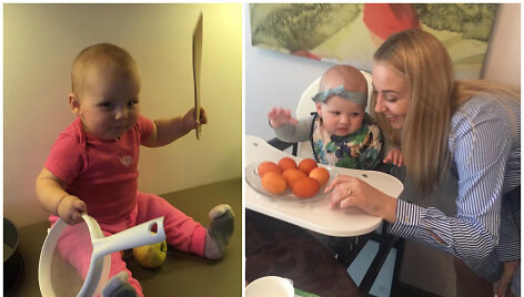 Eglė Straleckaitė su dukra Vakare