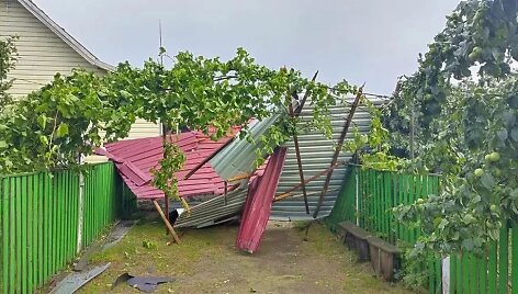 Audros padariniai Baltarusijoje
