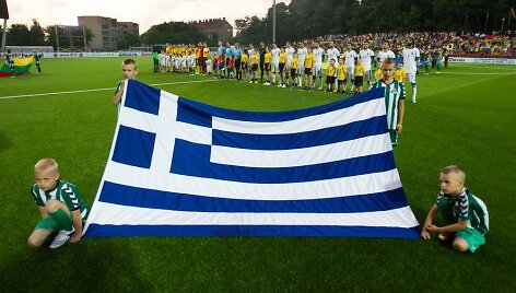 Lietuvos ir Graikijos futbolo rinktinių dvikova 