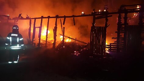 Gaisras J.Staugaičio gatvėje Kaune