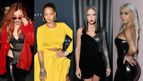 Bella Thorne, Rihanna, Adriana Lima ir Kim Kardashian