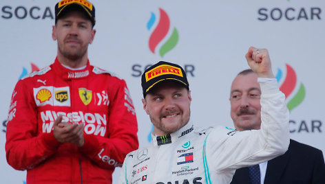 Azerbaidžane „Formulės 1“ lenktynes laimėjo Valtteri Bottas