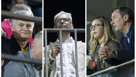 Gitanas Nausėda, Aras Vėberis, Artūras Zuokas su dukra Gabriele Zuokaite