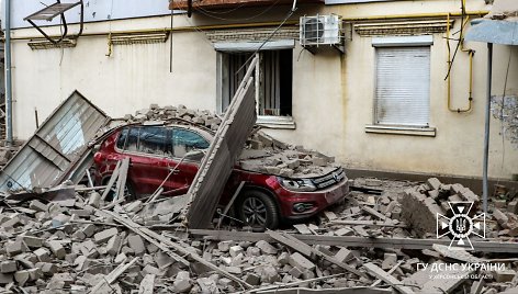 Rusija surengė oro antskrydį Chersone