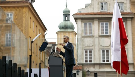 Baracko Obamos kalba Var&scaron;uvoje
