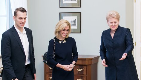 Deividas Stagniūnas, Isabella Tobias ir Dalia Grybauskaitė