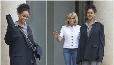 Rihanna ir Brigitte Trogneux