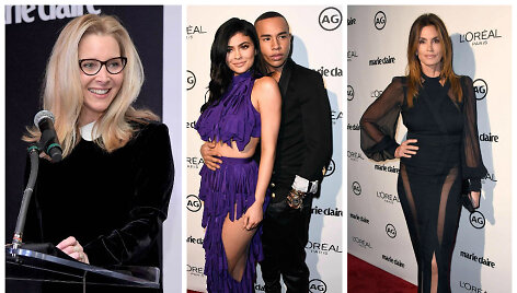 Lisa Kudrow, Kylie Jenner su Olivier Rousteingu ir Cindy Crawford