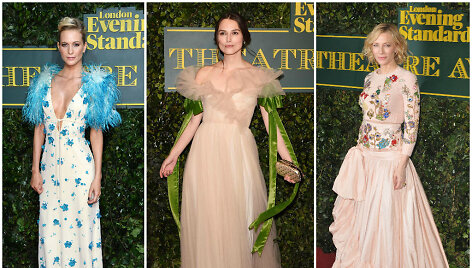 Poppy Delevingne, Keira Knightley ir Cate Blanchett