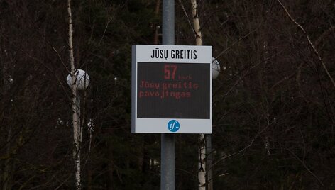 Greičio matuoklis Vilniuje