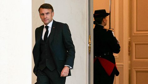 Prancūzijos prezidentas Emmanuelis Macronas / ALAIN JOCARD / AFP