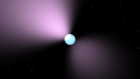 Pulsaras yra labai greitai besisukanti neutroninė žvaigždė