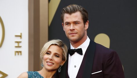 Chrisas Hemsworthas su žmona Elsa Pataky