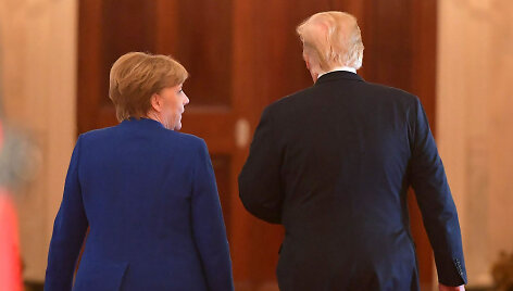 Angela Merkel ir Donaldas Trumpas