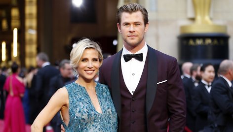 Chrisas Hemsworthas su žmona Elsa Pataky