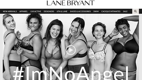 Apatinių drabužių gamintojo &bdquo;Lane Bryant&ldquo; naujas &scaron;ūkis &ndash; &bdquo;Mes ne angelai&ldquo;