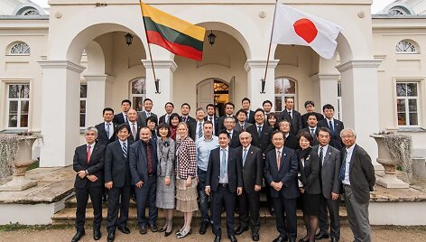 Japonų verslo delgacija dvare