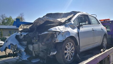 Algimantas Frankonis pateko į autoavariją