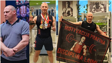 Kairėje &ndash; taip atrodė Ramūnas prie&scaron; pradėdamas sveikai gyventi, de&scaron;inėje &ndash; atradęs sportą ir discipliną