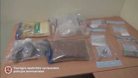 I&scaron; narkotikų prekeivio konfiskuotos narkotinės medžiagos