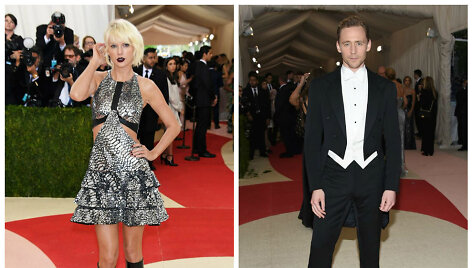Taylor Swift ir Tomas Hiddlestonas &bdquo;Met Gala&ldquo; pokylyje