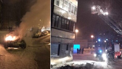 Naujametė naktis Vilniuje buvo nerami