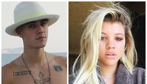 Justinas Bieberis ir Sofia Richie