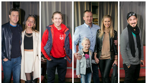 Rolandas ir Vaida Skaisgiriai, Marius Rep&scaron;ys, Sandra Dauk&scaron;aitė-Petrulėnė su &scaron;eima, Mykolas Vildžiūnas