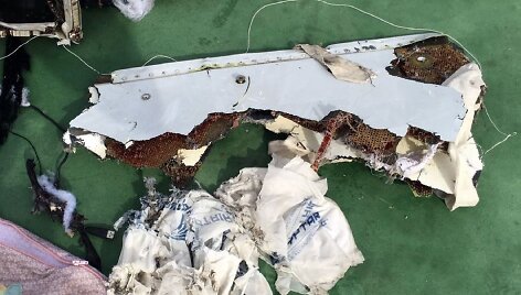 &bdquo;EgyptAir&ldquo; lėktuvo nuolaužos