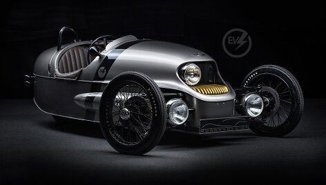 Ženevoje pristatytas elektrinis triciklas &bdquo;Morgan EV3&ldquo;