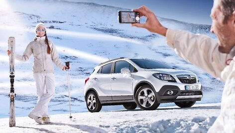 &bdquo;Opel Mokka&ldquo; žiemos peizažuose