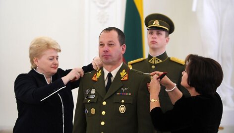 Prezidentūroje Vilmantui Tamo&scaron;aičiui suteiktas brigados generolo laipsnis