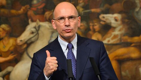 Italijos premjeras Enrico Letta