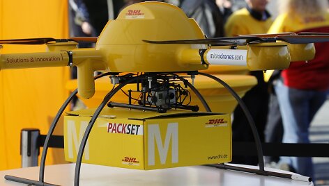 DHL nedidelių siuntų pristatymo skraidyklė &bdquo;parcelcopter&ldquo;